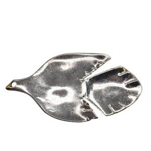 Handmade Sterling Silver 925 Dove Bird Artisan Love Gift Unique Spoon 2.25" Pin
